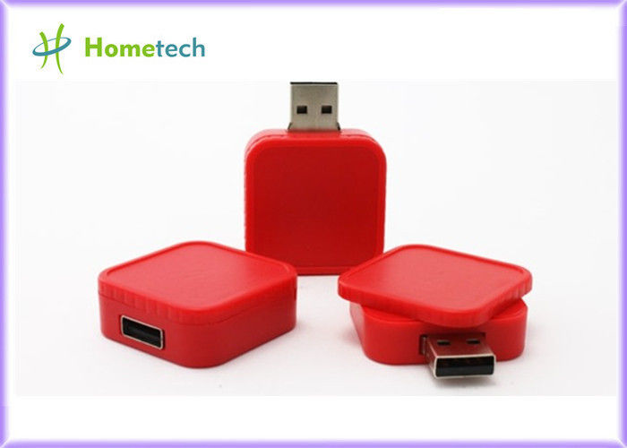 La commande d'instantané d'USB de rouge bleu/torsion blanches USB colle promotionnel pour l'école