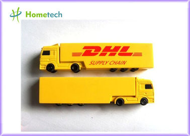 acheter Lecteur en plastique 8GB d'instantané d'USB de camion créatif jaune pour annoncer le cadeau fabrication en ligne