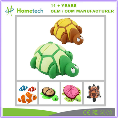 acheter Forme de tortue Disque flash USB personnalisé Cartoon de caoutchouc Pendrive Cute USB fabrication en ligne