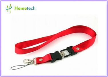 acheter l'éclair rouge d'USB de la lanière 32GB conduit la mémoire 2,0 pour le collier, gravée fabrication en ligne