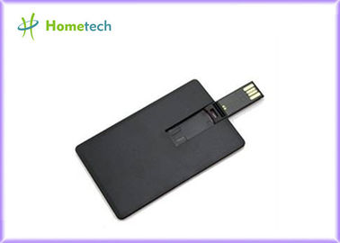 La carte de crédit noire USB colle le logo de coutume de clé du cadeau 4GB 8GB 16GB USB