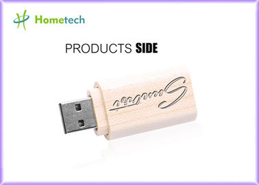 La commande adaptée aux besoins du client Pendrive USB en bois d'instantané du logo 4GB 8GB USB colle