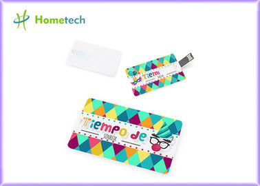 dispositif de stockage fait sur commande d'Usb de carte de crédit de 1GB 2GB avec le logo d'impression