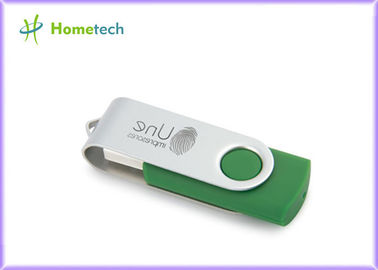 L'éclair promotionnel vert d'Usb en métal conduit L 56mm X W 18mm X D 10mm