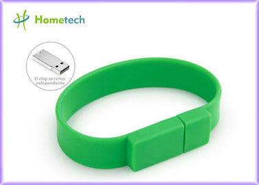 Lecteur promotionnel d'instantané d'USB de bracelet d'USB de silicone de cadeau 4GB/8GB