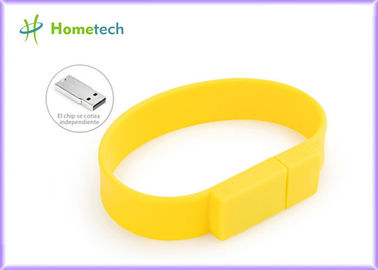 FCC personnalisée adaptée aux besoins du client de RoHS d'entraînement d'instantané d'USB de bracelet d'USB 1GB 2GB 4GB 8GB de silicone