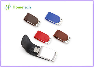 Lecteur en cuir promotionnel en vrac 4GB 8GB 62mm*27*12mm de disque dur à mémoire flash d'USB