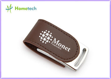 Unité centrale faite sur commande 4GB 8GB Pendrive 64MB en métal de disque en cuir d'Usb à 32GB