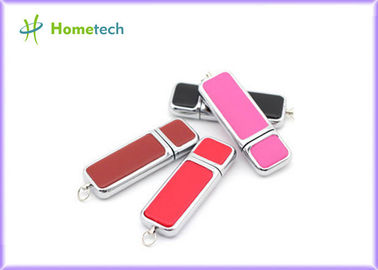 Impression faite sur commande de logo d'USB d'entraînement en cuir engravable promotionnel d'instantané