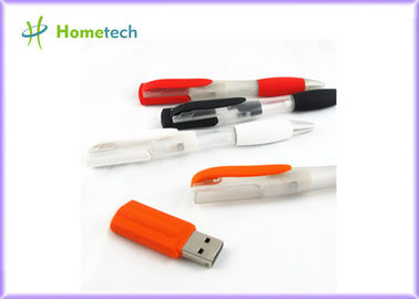 2 dans 1 bâton en plastique multifonctionnel de mémoire de stylo d'Usb de bleu pour les étudiants, le professeur et le dirigeant
