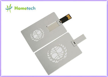 Dispositif de stockage imperméable d'USB de carte de crédit de Super Slim, commandes d'instantané d'USB en métal