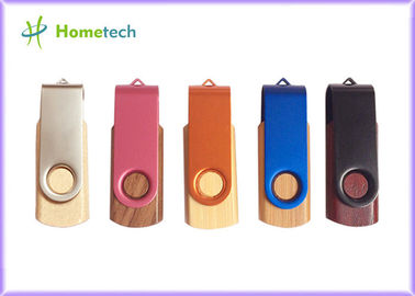 Pivotez et tordez la commande en bois d'instantané d'USB 512MB/1GB/2GB pendrive pour le carnet
