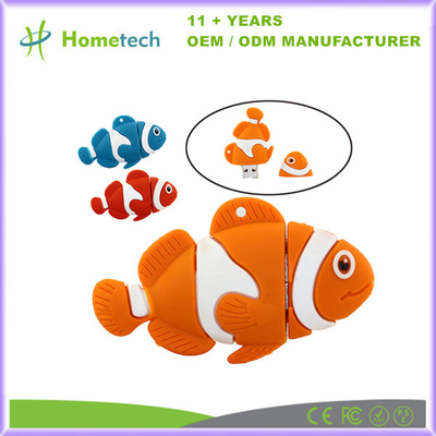 USB 3.0 en forme de poisson personnalisé 16 Go 32 Go 128 Go Haute vitesse 64 Go Mémoire