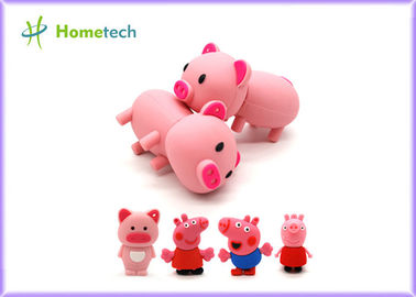 Le grand porc heureux de rose de famille a adapté la commande aux besoins du client d'instantané d'Usb, le lecteur formé par PVC adapté aux besoins du client par clé personnalisé 4gb 8g d'instantané d'Usb USB