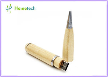2 dans 1 stylo en bois multifonctionnel d'instantané d'USB conduit 4gb 8gb avec le boîte-cadeau/logo personnel