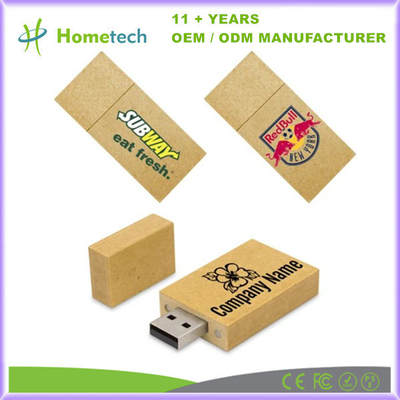 Disque flash USB en bois personnalisé avec des puces de 8 Go à 256 Go
