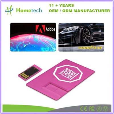 Carte de visite imprimée en couleurs personnalisée USB Flash Drive Pendrive en plastique