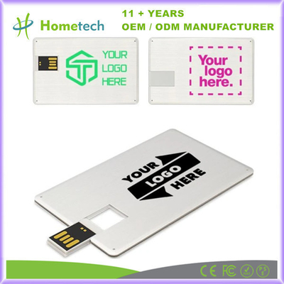 Disque flash USB de carte de visite avec impression de logo et OEM accepté