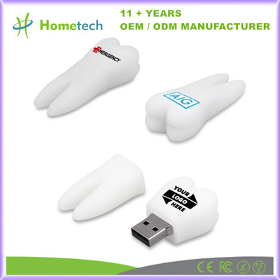 Cute Dent Forme Flash Drive stockage USB 2.0 Interface U Disque Stick de mémoire 16G pour les enfants