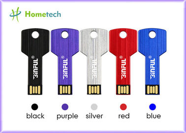 Bâton de mémoire d'Usb de clé d'alliage d'aluminium, clé imperméable argentée de mémoire pendrive