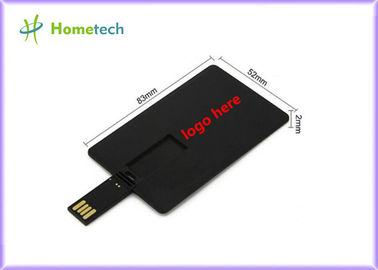 Bâton fait sur commande en plastique noir 4GB 8GB 16GB 32GB d'entraînement d'instantané d'Usb de design d'entreprise de carte de crédit/logo de carte