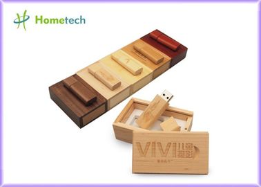 La mémoire en bois d'USB de logo de Debossed colle 16GB pour la société et la personne
