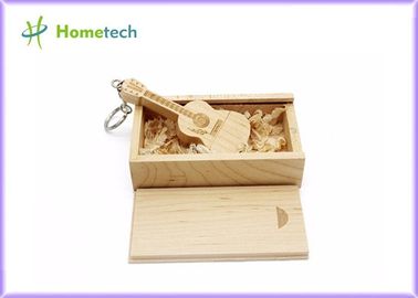 La guitare USB en bois fait sur commande conduit 8GB/16GB favorables à l'environnement avec le logo de studio de musique