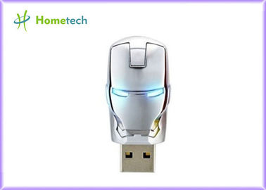 Bâton en plastique impeccable d'entraînement de mémoire de l'instantané 2,0 de l'instantané 4GB USB de l'homme LED de fer de vengeurs