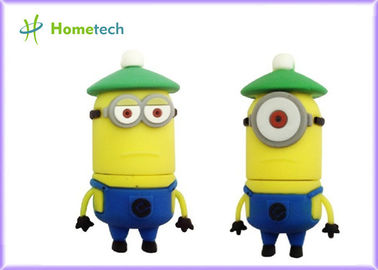 Commande d'instantané d'USB de personnage de dessin animé d'OEM du lecteur 4GB 8GB 16GB 32GB 3D d'instantané d'USB de bande dessinée de subordonné
