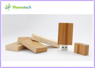 La commande en bois adaptée aux besoins du client USB 2,0 d'instantané d'USB de stockage du rectangle 4GB colle 11 MB/s