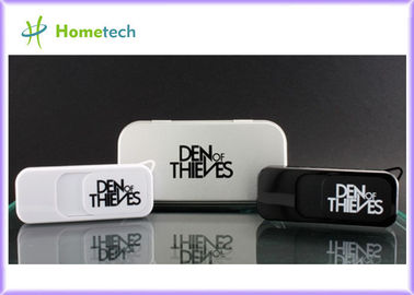 Commande très populaire d'instantané du plastique 1GB USB avec le logo fait sur commande, stylo en plastique d'USB de bâton