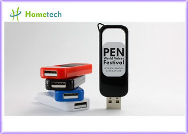 Commandes en plastique colorées d'instantané d'USB avec l'impression du logo du client