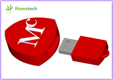 Stylo en forme de coeur populaire d'USB de bande dessinée, commande mignonne de stylo pour la capacité totale promotionnelle de 100%