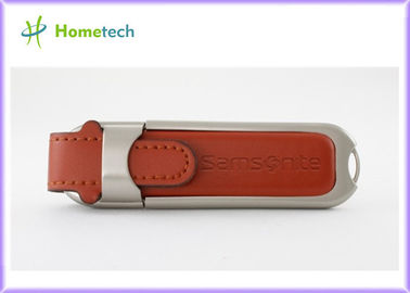 Cadeau 128MB - dispositif de stockage d'anniversaire en cuir du disque dur à mémoire flash 2,0 de 64GB USB