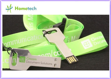 Metal la forme principale USB avec le logo fait sur commande imprimant 1GB, 2GB, 4GB