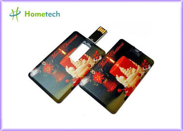 Capacité élevée de dispositif de stockage d'USB de carte de crédit 4gb/2gb adapté aux besoins du client de logo