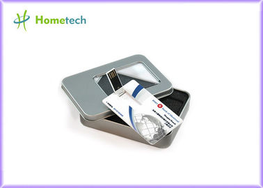 dispositif de stockage d'USB de carte de crédit du ruban 4GB, commande en plastique d'instantané d'USB