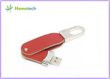 disque dur à mémoire flash en cuir de 16GB/32GB USB, commande de stylo de mémoire de rectangle