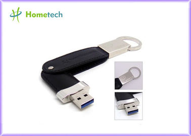 Disque dur à mémoire flash d'USB de cuir de chaîne principale/commande de pouce de stylo de bâton mémoire instantanée