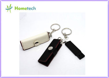 Disque dur à mémoire flash en cuir USB 2,0 d'USB de rectangle personnalisé pour l'étudiant