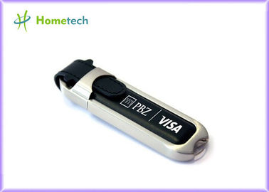 Disque dur à mémoire flash d'USB de cuir de la capacité élevée 8GB, commande de pouce de bâton de mémoire