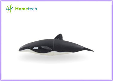 Commande d'instantané d'USB de bande dessinée de forme de requin, commande en caoutchouc de stylo de bande dessinée de disque d'U