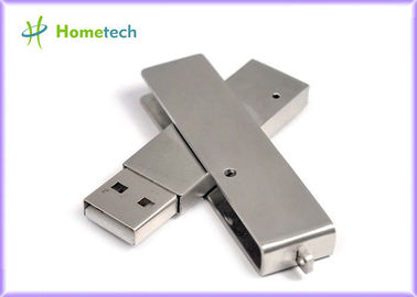 Voyageur de mot de passe de bâtons d'USB de torsion en métal de rectangle pour le bureau