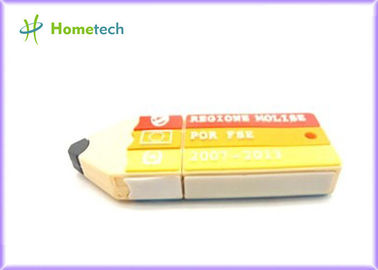 La commande jaune d'instantané d'USB de bande dessinée, 2GB 4GB 8GB a personnalisé les commandes instantanées