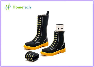 Commande de pouce de mémoire d'entraînement d'instantané d'USB de bande dessinée de bottes de noir POUR l'étudiant