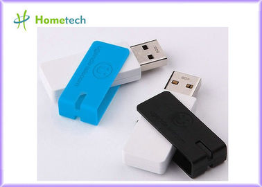 Bâtons en plastique bleu-clair d'USB de torsion, commande d'instantané de Mac du rectangle 64GB