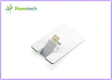 la matière plastique de dispositif de stockage d'USB de carte de crédit 8GB/16GB a adapté le logo aux besoins du client