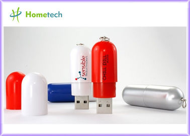 Commande instantanée d'usb 2,0 en plastique mignons du lecteur 32gb d'instantané d'USB de capsule/commande portative d'instantané d'usb de pouce