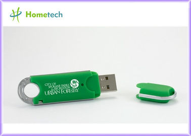 La commande en plastique promotionnelle VERTE d'instantané d'USB, éclair en vrac de 2gb USB conduit