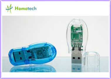 Commande en plastique transparente d'instantané d'USB d'aperçu gratuit pour des cadeaux avec la FCC, CE, ROSH